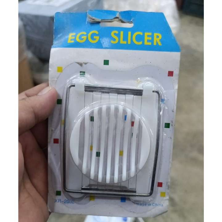 Multi-Function Egg Slicer Cutter with Stainless Steel Wires - Boiled Egg Slicer, Fruit Slicer, Mushroom Cutter, Kitchen Food Chopper Tool