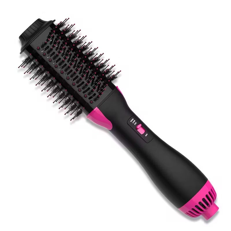 electric one step hot air styling brush curling straightening tool