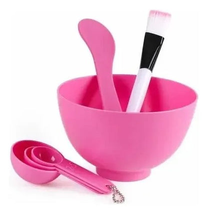 6 Pcs Professional Face Mask & Bleach Bowl Set – Facial Mixing Bowl with Brush for Women, Salon & Parlour Accessories