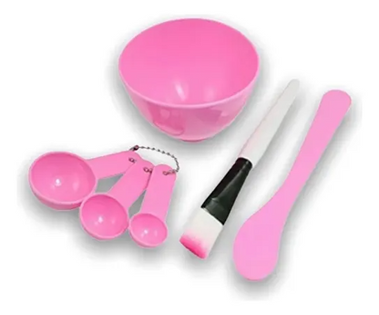 6 Pcs Professional Face Mask & Bleach Bowl Set – Facial Mixing Bowl with Brush for Women, Salon & Parlour Accessories