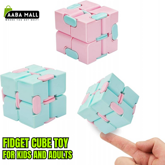 Infinity Cube Fidget Toy | Stress & Anxiety Relief Fidget Finger Cube for Kids & Adults | Durable Sensory Desk Toy for Focus & Relaxation