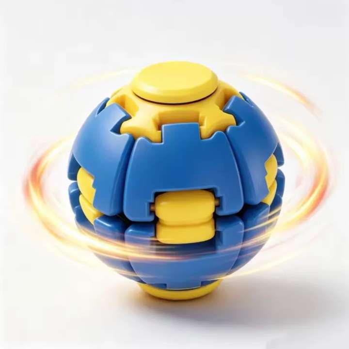 Fidget Magic Ball Spinner Cube Toy – 3D Rotating Gyro Puzzle for Stress Relief