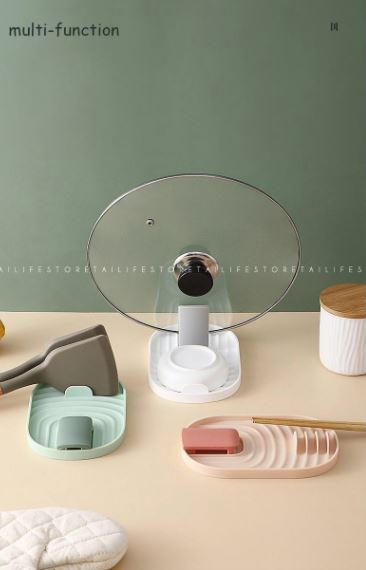 Foldable Lid and Spoon Rest Pot Lid Stand for Spoons Lids Spatula Tongs