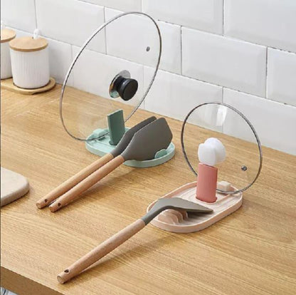 Foldable Lid and Spoon Rest Pot Lid Stand for Spoons Lids Spatula Tongs