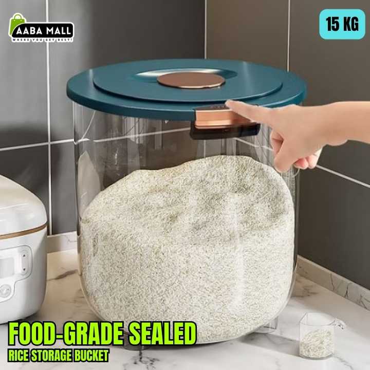 Food grade sealed rice storage bucket
