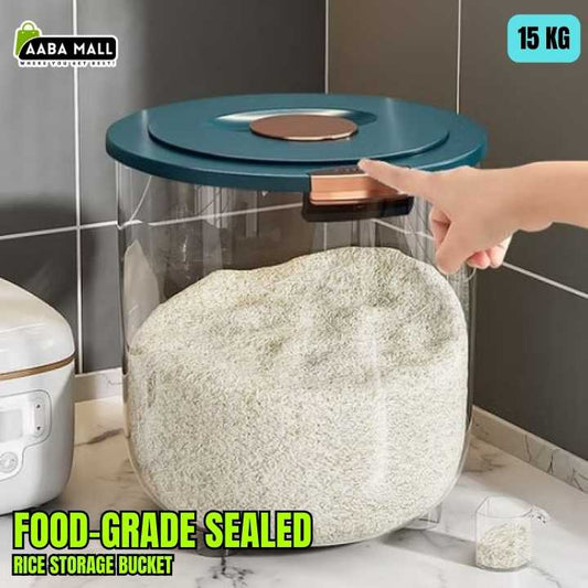Food grade sealed rice storage bucket