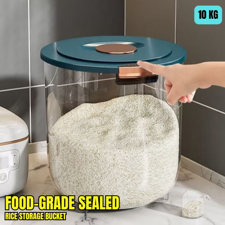 Food-Grade Sealed Rice Storage Bucket ? Insect-Proof & Moisture-Resistant Kitchen Container