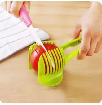 Fruit Slicer Tomato Cutter Lemon Potato Food Egg Peel Onion Holder