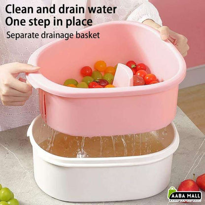 Fruit Vegetable Cleaner Spin Scrubber Brush | Portable Food Washer with Self‑Draining System | Kitchen Hygiene Tool
