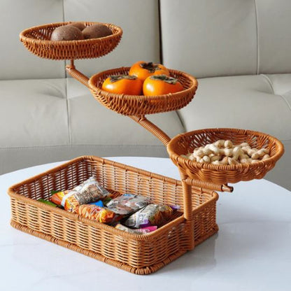 Multi-layer fruit basket for kitchen and home