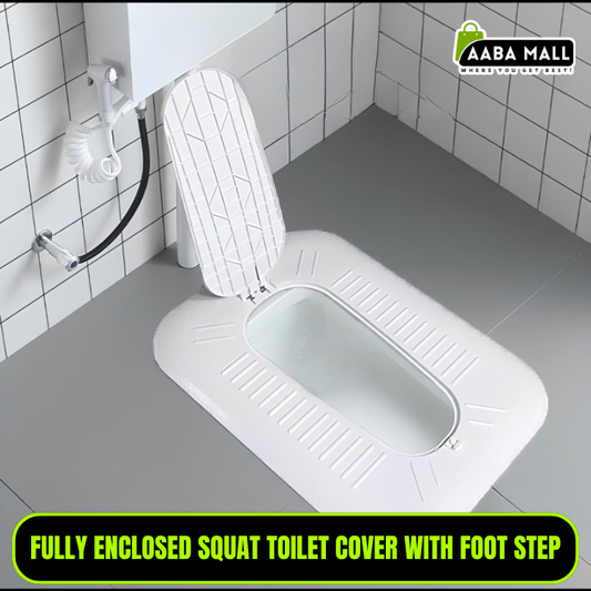 squat toilet cover, enclosed toilet cover, odor proof toilet cover, bathroom hygiene cover, squat toilet step cover, anti odor squat pan cover, sanitary toilet cover, bathroom accessories