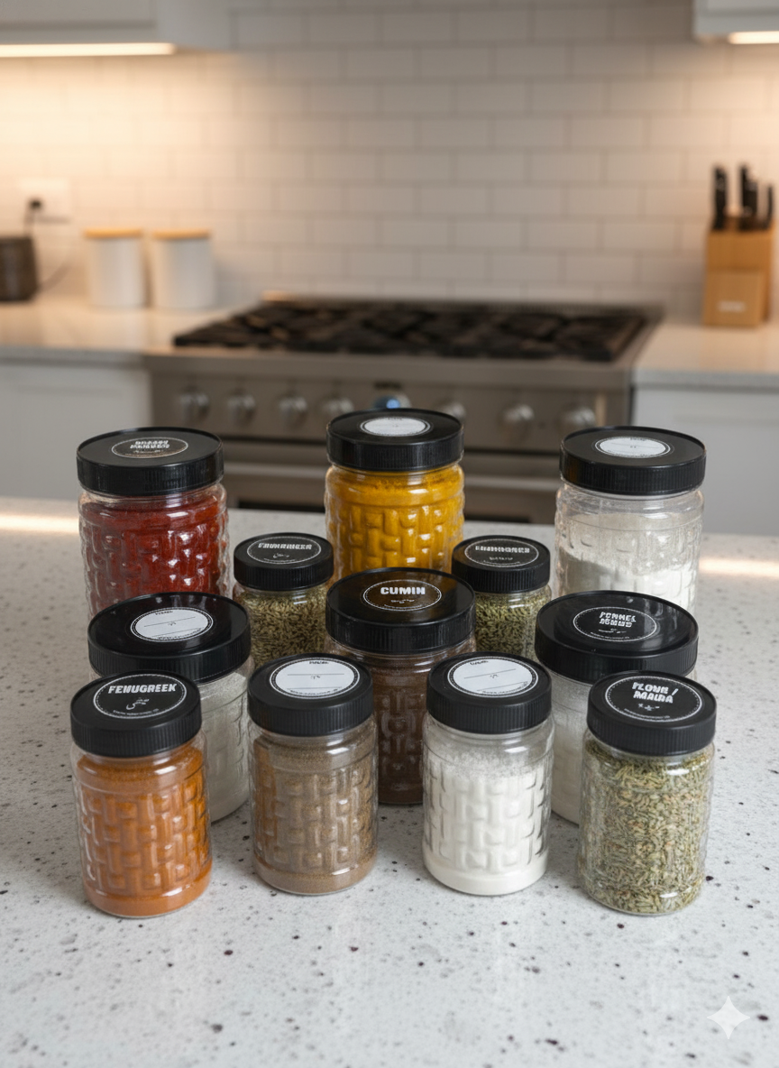 18 Snack Premium Plastic Jar Set – Airtight Food Storage