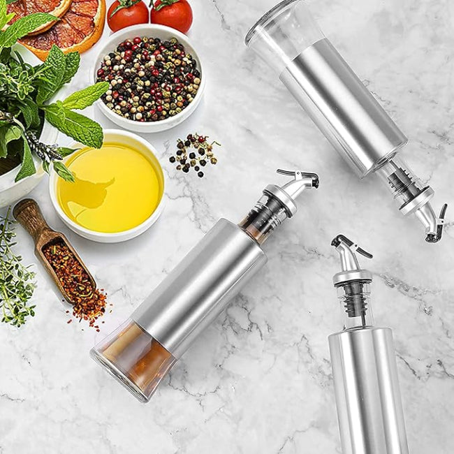 Kitchen oil container glass bottle for cooking and seasoning