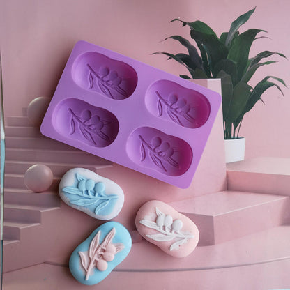 olive tree mold, silicone soap mold, candle mold, resin mold, oval mold, DIY craft mold, handmade mold, baking mold, cake decorating tools, home decor crafts