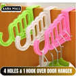 Mini Over-the-Door Hangers - 4 Hooks & 1 Slot - Instant Towel & Coat Storage
