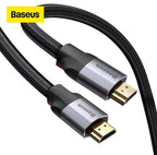 Baseus 4KHD 60HZ HDMI Cable Enjoyment Series 4KHD 60HZ Male To 4KHD Male Adapter Nylon braided wire Cable 2 METER - AABA MALL