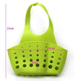 Basket Shape Kitchen Sink Bathroom Hanging Strainer Organizer Storage Sponge Holder Bag - AABA MALL