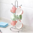 Hanging Tree Cup Stand ? Mug & Cup Drainer Rack for Tea, Coffee, and Kitchen Use | Multi-Hook Organizer Holder