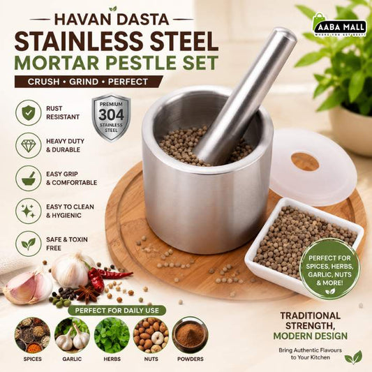 Havan_Dasta_Stainless_Steel_Mortar_Pestle_Set