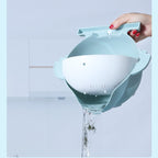 Multi-Purpose Vegetable Grater, Cutter And Rice Drain Bowl - 7 in 1 - AABA MALL