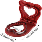 Heart Shape Sandwich Sealer & Cutter ? Stainless Steel Bread Mold for Homemade Sandwiches