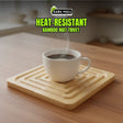 Heat-Resistant Bamboo Mat Trivet ? Hot Pad for Pots & Pans