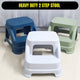 2-Step Heavy Duty Stool | Slip-Resistant Step Stool for Kitchen, Bathroom & Room