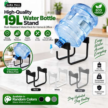 High‑Quality 19L Water Bottle Stand | Rust‑Resistant Metal Water Dispenser Rack for Home & Office