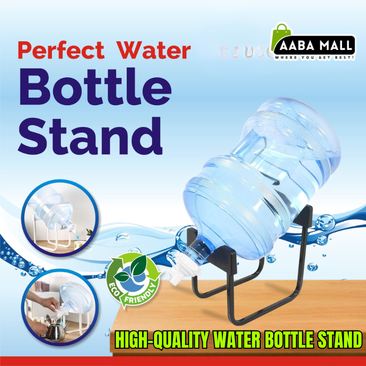 rust resistant metal water bottle stand for dispenser