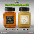 Square Gold Plastic Airtight Jar (500GM) - Best for Desi Ghee & Honey Packagaing