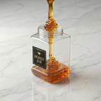 Square Gold Plastic Airtight Jar (500GM) - Best for Desi Ghee & Honey Packagaing