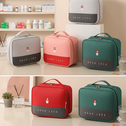 Large Capacity Medicine Bag – Waterproof Portable Baby Travel Pharmacy Medical Emergency Storage Bag