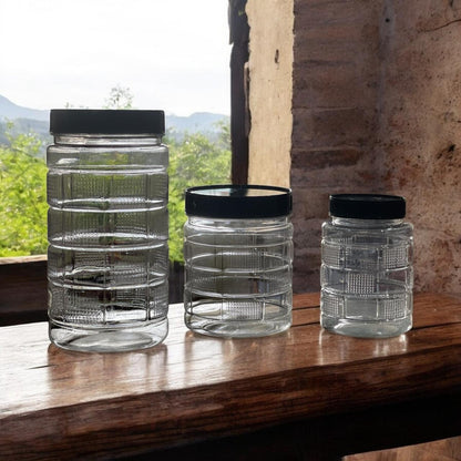 18 Cubic Jars Complete Set (6 Jars 1KG – 6 Jars 500GM – 6 Jars 250GM)