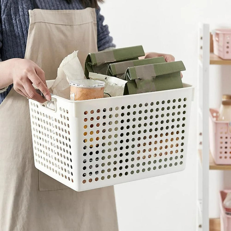 Multi-Purpose Plastic Storage Basket Box - AABA MALL