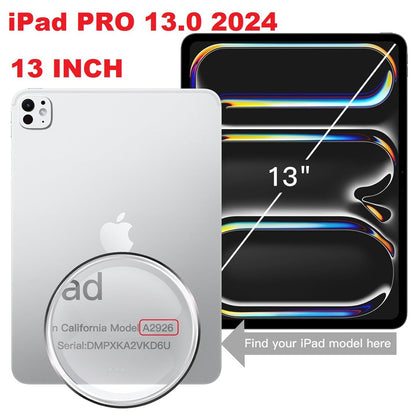 APPLE IPAD PRO 13 (M4) 2024 - 13.0" INCH ANTI SHOCK TRANSPARENT BACK CASE