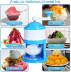 Manual Ice Shaver & Snow Cone Machine – Hand‑Crank Slushie & Gola Ganda Maker for Summer Drinks
