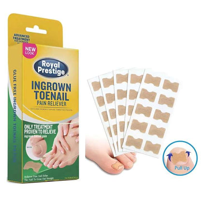 Ingrown Toenail Pain Reliever | Toenail Correction Strips | Glue‑Free Toenail Brace | Prestige Ingrown Toenail Patch | Toenail Lifting & Pain Relief Strips