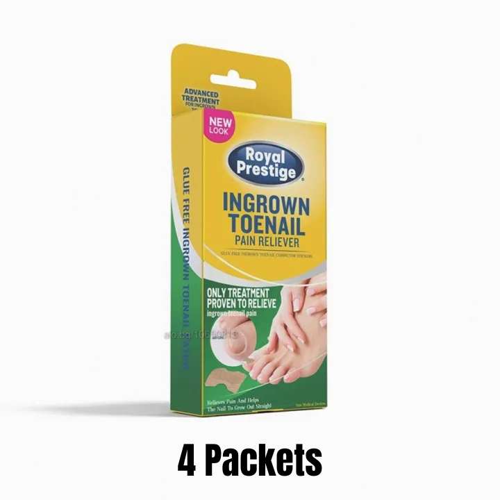 Royal Prestige Ingrown Toenail Pain Reliever packaging on a white background