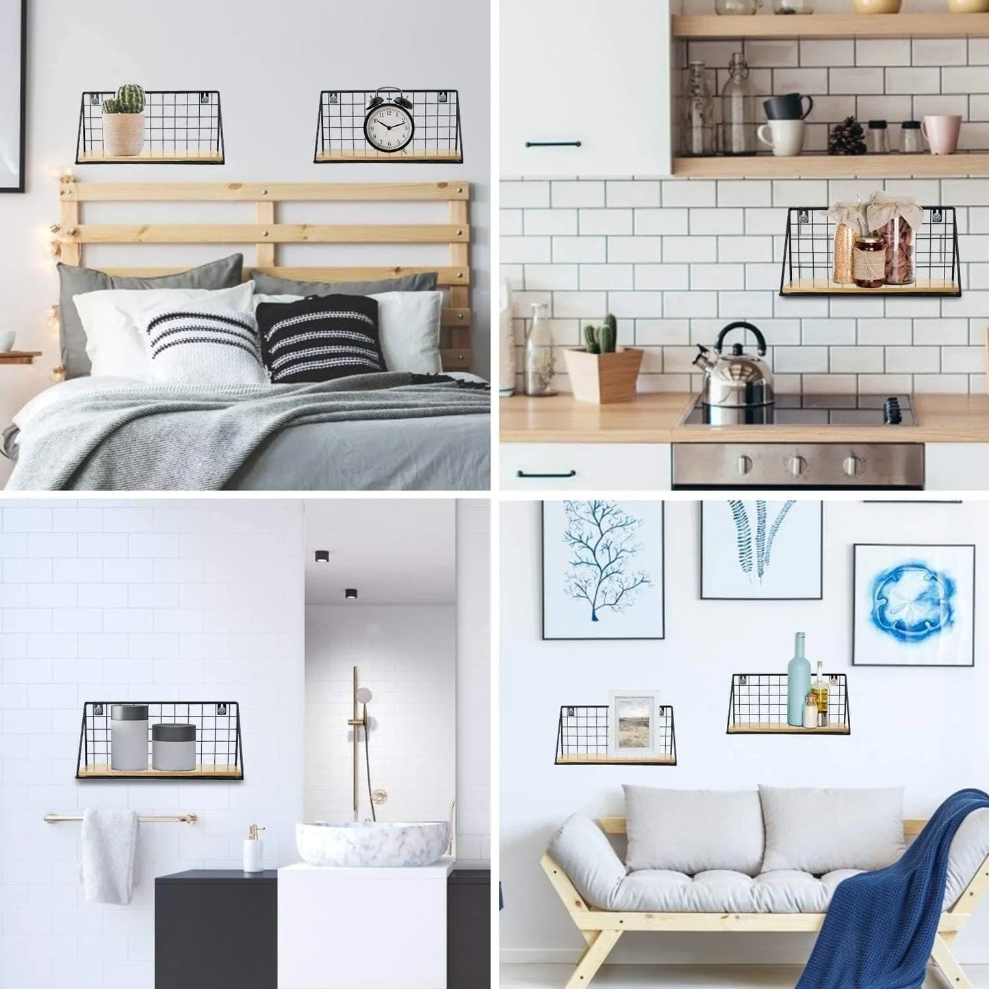 Iron Wall Hanging Storage Shelf