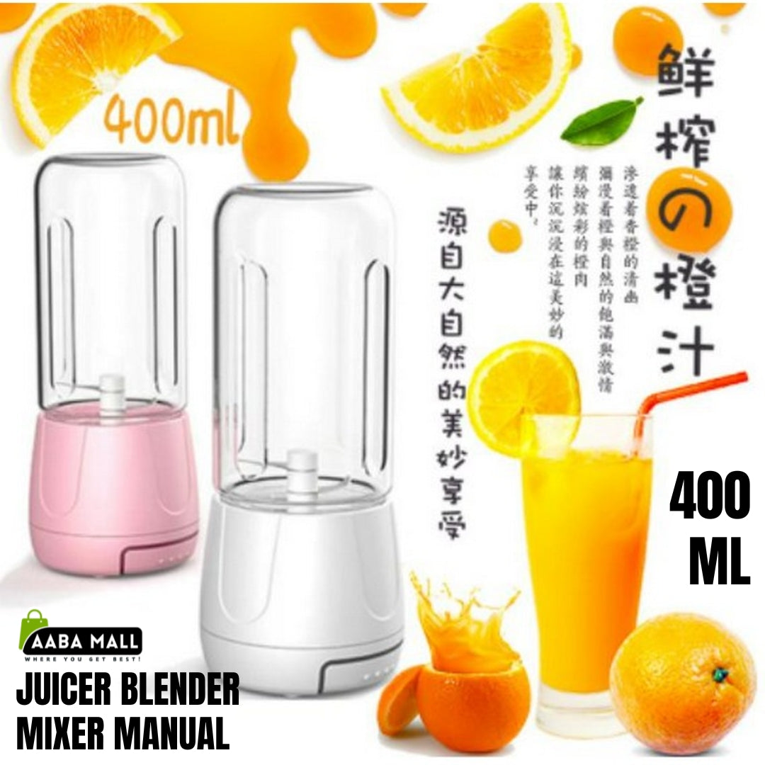 Portable Manual Juicer Blender Mixer