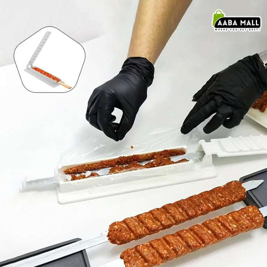 Kabab Maker for Skewers and Sticks | Manual Kabab Making Tool | Easy BBQ Kabab Maker Machine for Kitchen & Outdoor Grilling