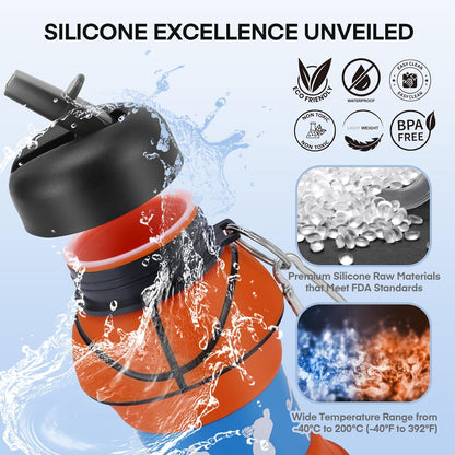 Kids Sports Collapsible Water Bottle
