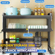 Over-the-Sink Dish Drying Rack with Cabinet Storage ? Kitchen Organizer Shelf