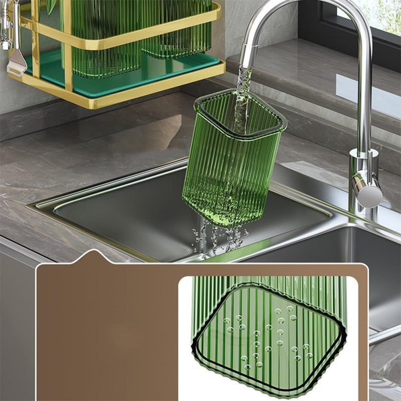 Kitchen cutlery holder with compartments