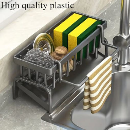 sink caddy, kitchen sink organizer, sink tidy rack, sponge holder, brush holder, kitchen storage, washing up caddy, kitchen accessories organizer, sinkware organizer
