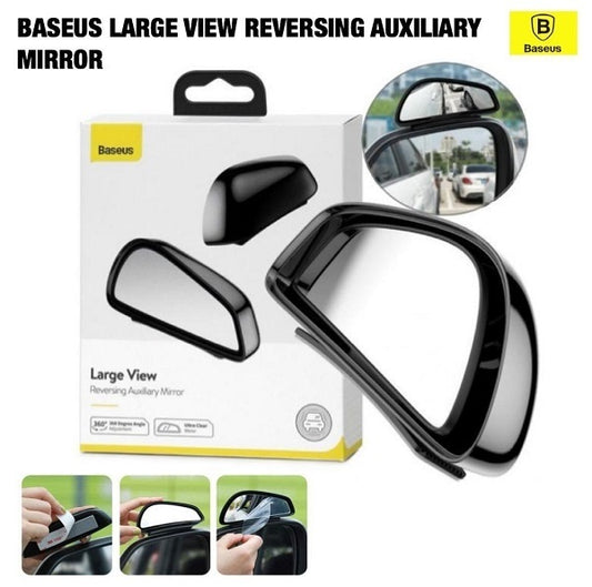 BASEUS Large View OF Blind Spot AND Reversing Auxiliary Mirrors / Rear View Mirror CAR MOUNT 2Pcs/Pair
