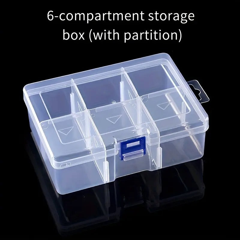 stackable transparent storage case for craft and jewelry