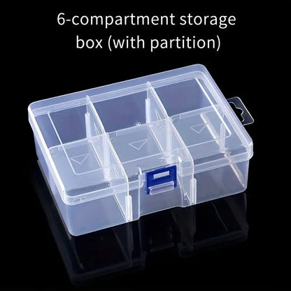 stackable transparent storage case for craft and jewelry