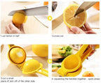 Lemon Squeezer Stainless Steel Lemon Press for Effortless Juice Extraction - AABA MALL