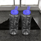 Long Diamond Bottle Flip Top Design Unbreakable PET Water Bottle -1200 ml - AABA MALL